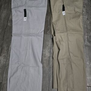 Men's Gray and Tan Pants